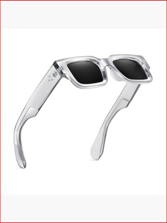 Square Frame Sunglasses with UV400 Protection, Chunky Shield Sunglasses